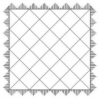 southwest frame with grid